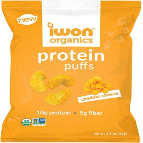 Iwon Organics Protein Puffs Snackscheddar Cheeses 42G