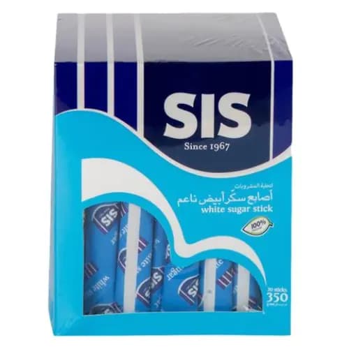 Sis White Sugar Sticks (70 Sticks) 350 gr