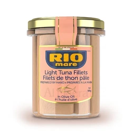 Rio Mare Tuna Fillets Prepared by hand in Olive Oil With Chili Peppers 130 g