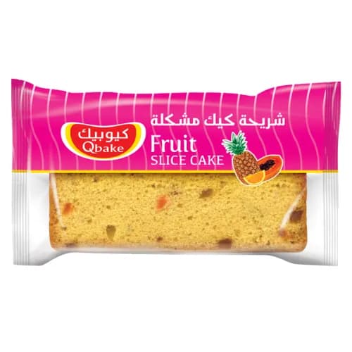 Qbake Fruit Slice Cake 1 slice