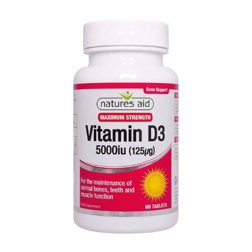 Nat.Aid Vitamin D3 5000 Iu Tab 60'S 