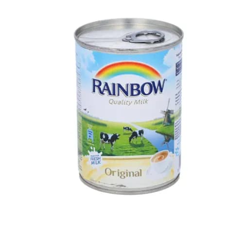 Rainbow Original Full Cream Evaporated Milk - no added sugar, preservatives free 385 ml