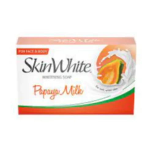 Skin White Softening & Whitening Face & Body Soap Bar with Papaya Milk 90 gr