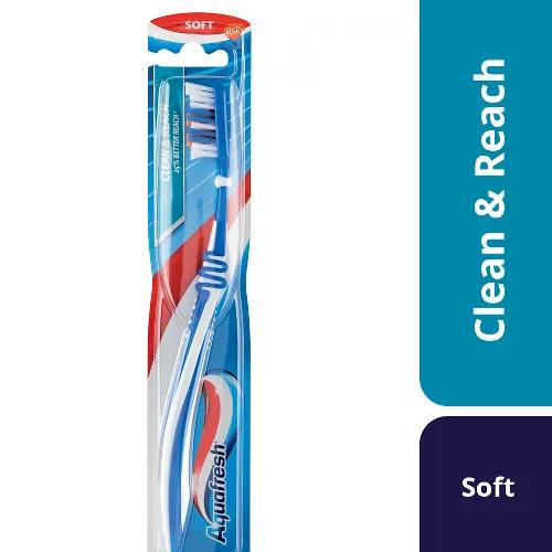 Aquafresh Clean & Reach Toothbrush Soft Assorted Color 1 Piece