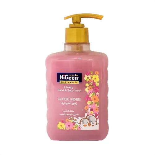 HiGeen Antiseptic Creamy Hand & Body Wash Tropical Orchids 500ml