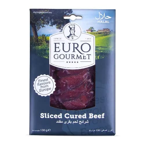 Euro Gourmet Sliced Cured Beef 130G