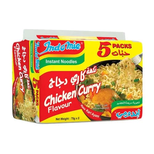 Indomie Instant Noodles Chicken Curry Flavor 5 x 75g