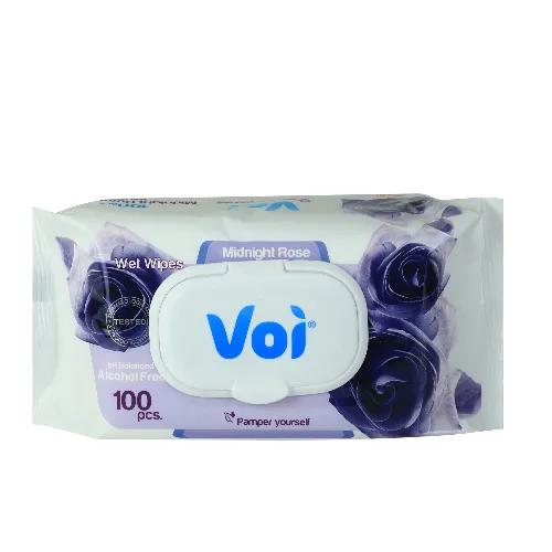 Voi Wet Wipes Midnight Rose 2 x 100 Pieces