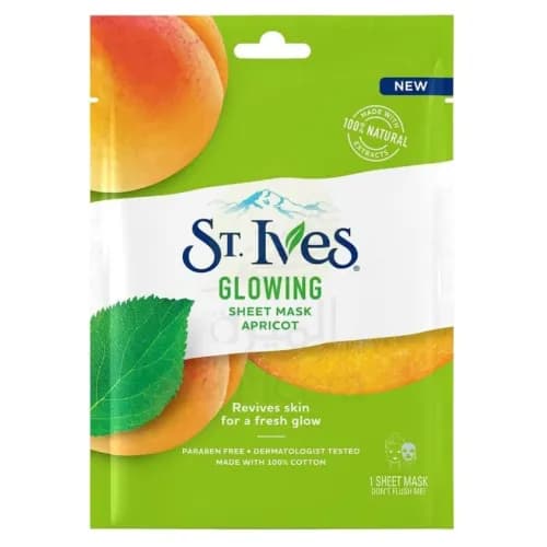 St.Ives Glowing Sheet Mask  Apricot 23Ml