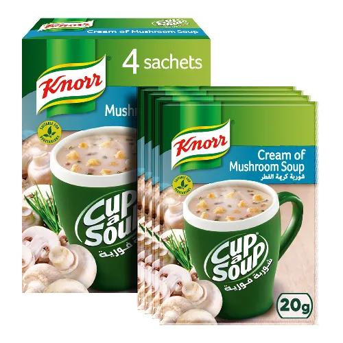 Knorr Cup A Soup Cream Of Mushroom 4 X 20G