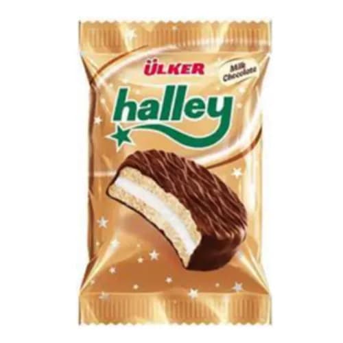 Ulker Halley Chocolate Coated Biscuit with Marshmallow 30 gr