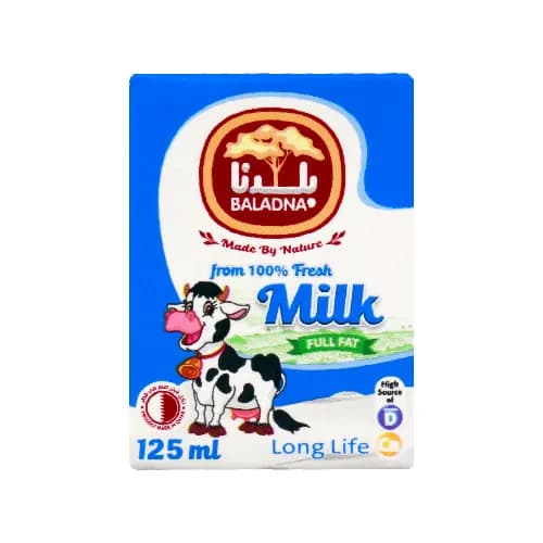 Baladna Uht Fresh Milk Full Fat 125ml