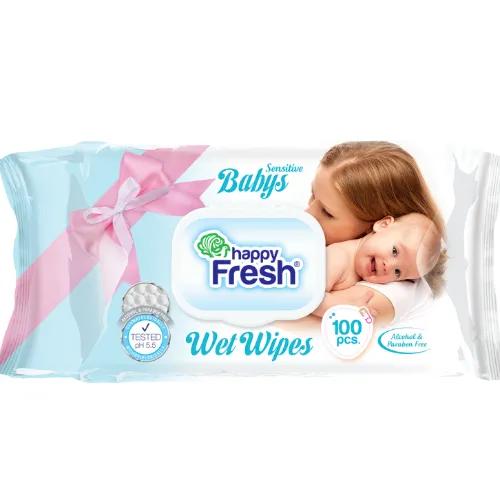 Happy Fresh Baby Wet Wipes 100 Tissues