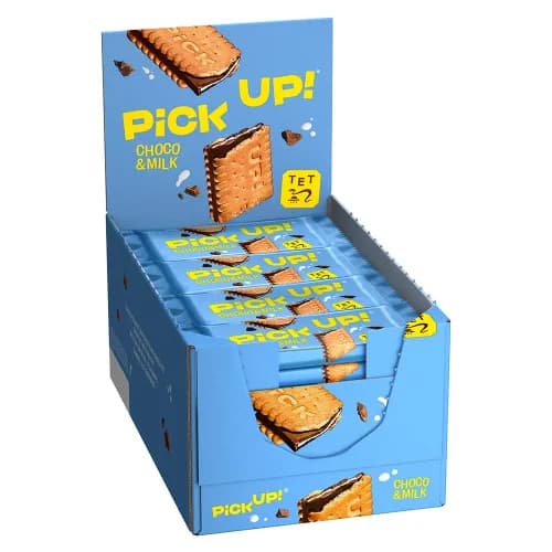 Pick Up Choco & Milk Biscuits 24 x 28 gr