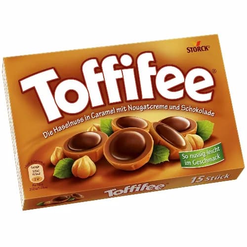 Toffifee Chocolate Bites with Hazelnut, Caramel & Nougat (15 Pieces) 125 gr