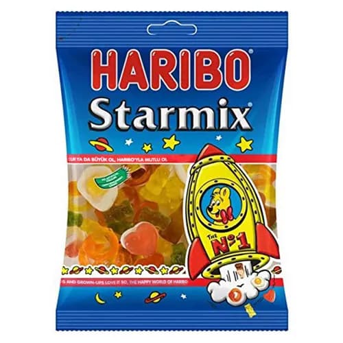 Haribo Starmix Gummy Candies Artificial Color Free 80g