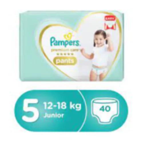 Pampers Premium Care Pants Junior Diapers Size 5 (12-18kg) 40 per pack