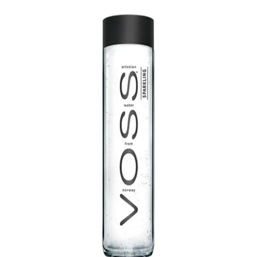 Voss Sparkling Water Glass Bottle 375ml 375 ml