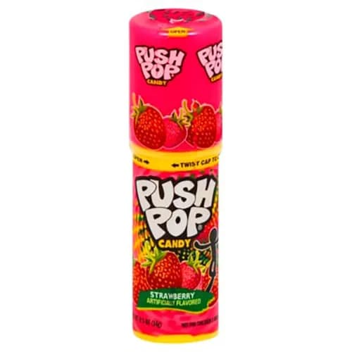 Push Pop Soft Candy Strawberry Flavor 15 gr