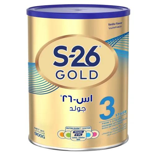 S-26 Gold Growing Up Milk Formula Vanilla Flavor Stage 3 (1-3 Years) 900 gr