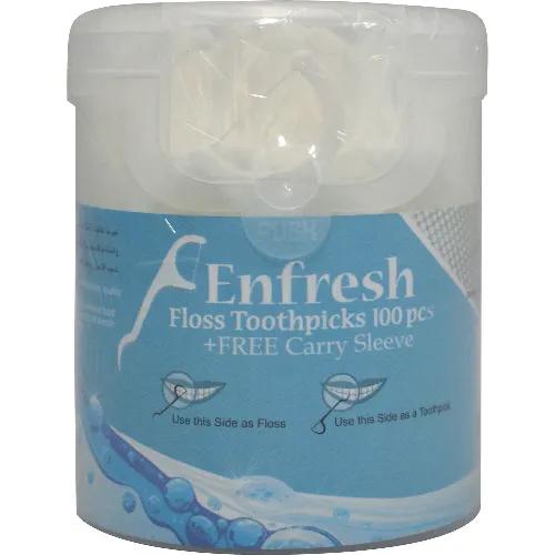 Enfresh Floss Toothpics 100 Pieces