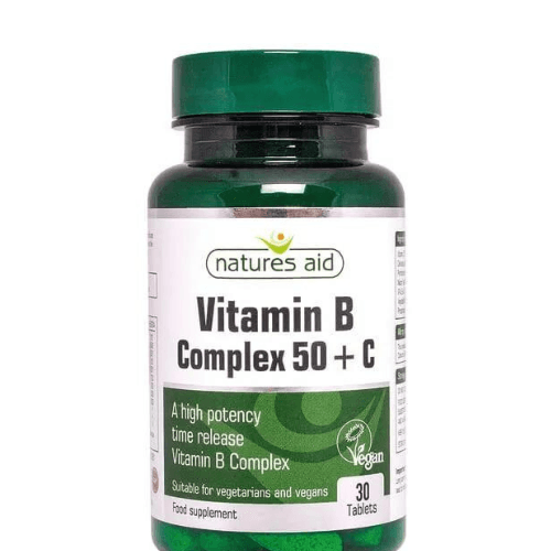 Nat. Aid Vit. B Complex 50 + Vit. C  Tab. 30'S 