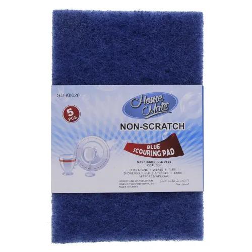 Home Mate Non Scratch Blue Scouring Pad 5 Pieces