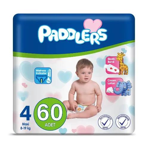 Paddlers Maxi Baby Diapers Size 4 (8-19kg) 60 per pack