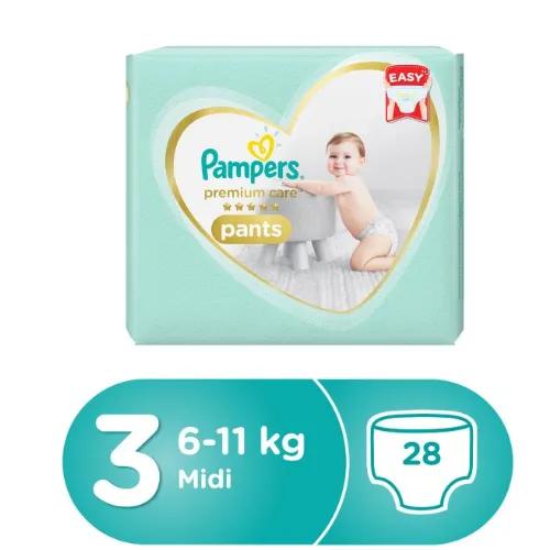 Pampers Premium Care Medium Pants Size 3 (6-11kg) 28 per pack