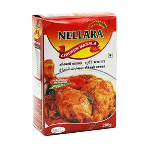 Nellara Chicken Masala - preservatives free, artificial flavors free, artificial colors free 200 gr