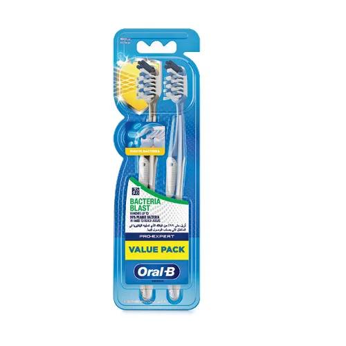 Oral B Toothbrush Pro Expert Bacteria Blast Medium 1 + 1