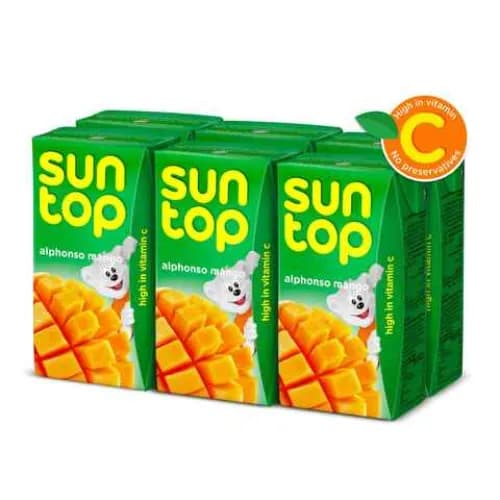 Sun Top Alphonso Mango Juice 6 x 125 ml