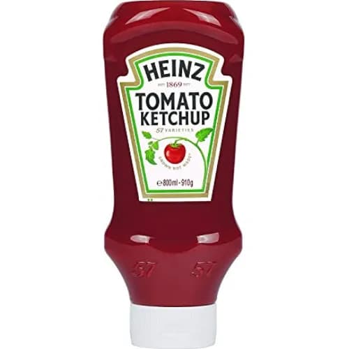 Heinz Tomato Ketchup - Artificial Colors Free, Artificial Flavors Free, Artificial Preservatives Free 910g