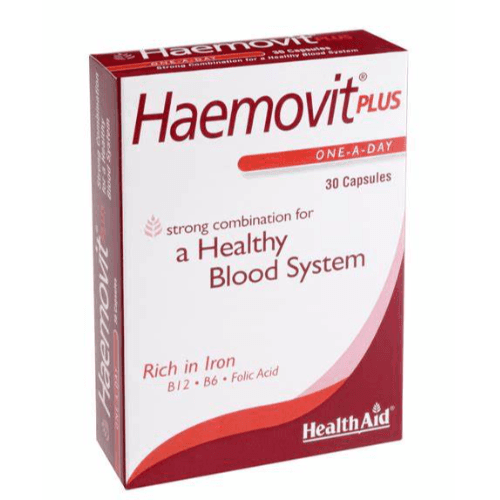 Health Aid Haemovit Plus 30 Cap