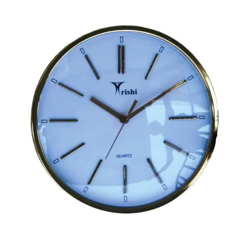 Trishi Wall Clock Metalic Round