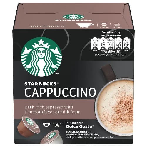 Starbucks Cappuccino By Nescafe Dolce Gusto Coffee Pods 12pcs