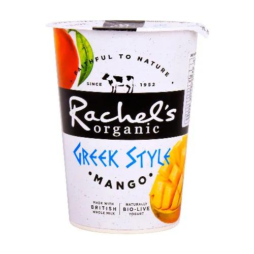 Rachel's Organic Greek Style Yoghurt Mango 450 Grams