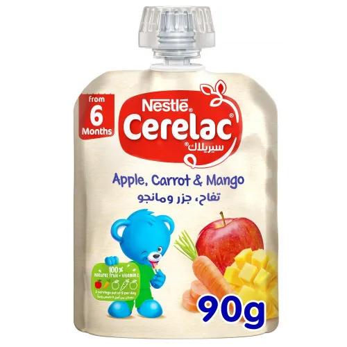 Cerelac Baby Puree With Apple, Carrot & Mango (6+ Months) 90 Gr