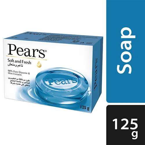 Pears Soft & Fresh Soap Bar With Mint Extracts 125g