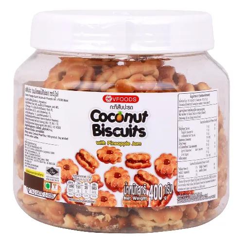 V Foods Coconut Biscuits With Pineapple Jam 400g