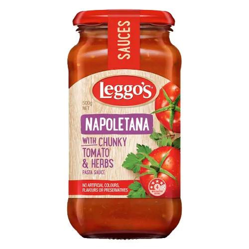 Leggo's Napoletana With Chunky Tomato Herbs Pasta Sauce 500 G