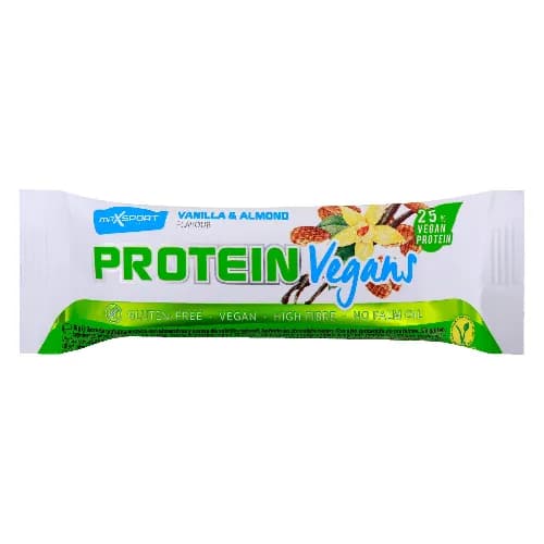 Max Sport Vegans Vanilla & Almond Flavour Protein Bar 40g