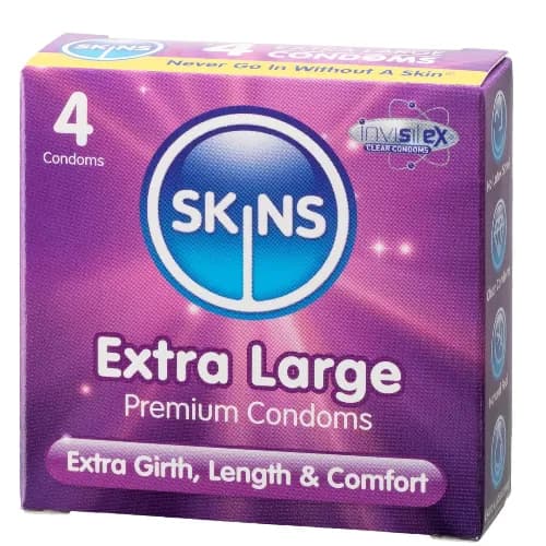 Skins Extra Large 4 Condoms