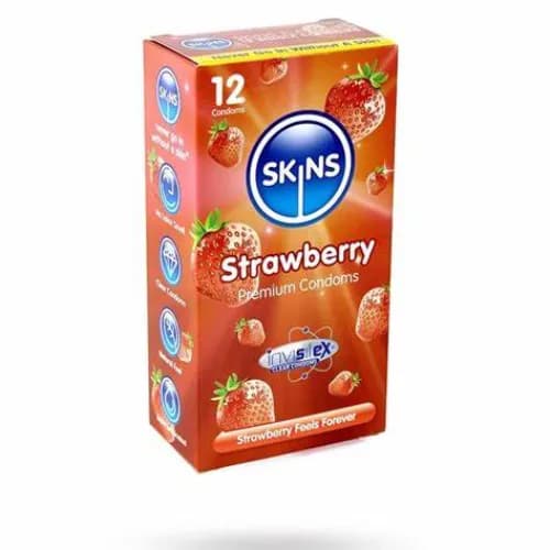 Skins Strawberry 12 Condoms