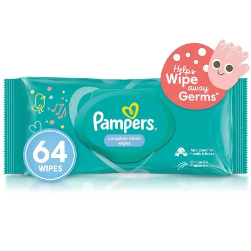 Pampers Complete Clean Baby Wipes 64 Pieces