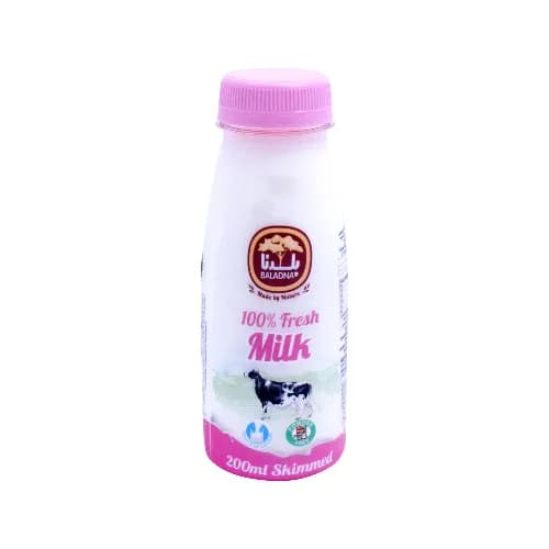 Baladna Fresh Skimmed Milk 200Ml