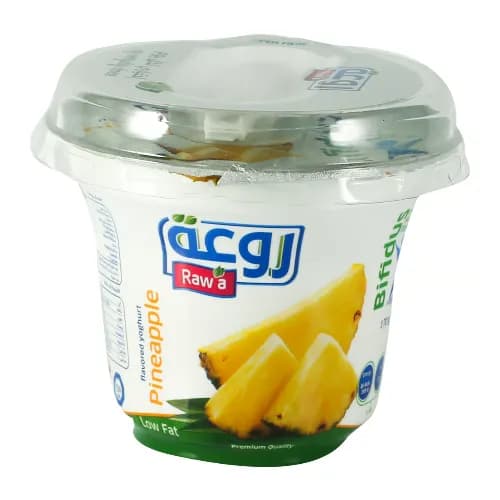 Raw'a Low Fat Pineapple Yogurt 170 gr