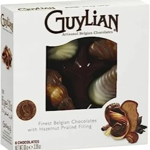 Guylian The Original Belgian Chocolates With Hazelnut Praline Filling 6 Pieces 65g