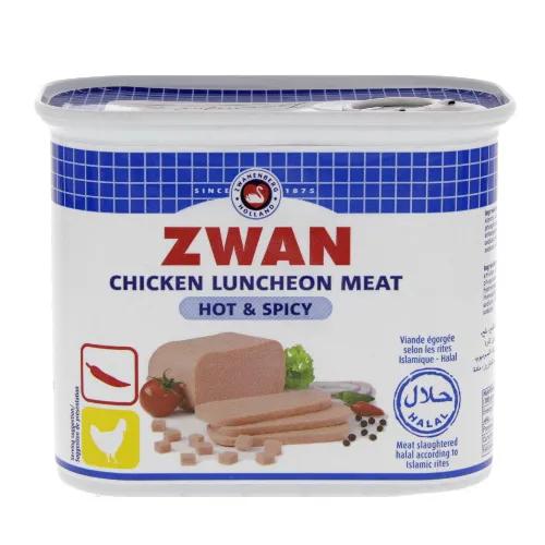 Zwan Chicken Luncheon Meat Hot And Spicy 340g