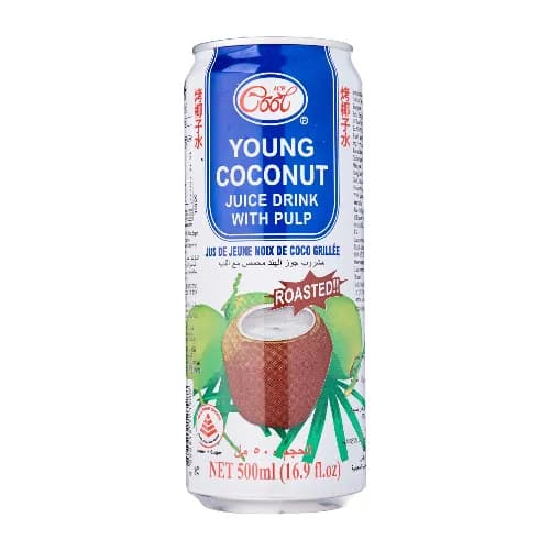 Ice Cool Young Coconut Juice With Pulp - Roasted 500ml